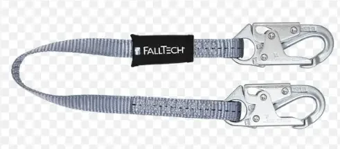 FALLTECH 3‘ RESTRAINT LANYARD – WEB WITH SNAP HOOKS