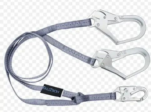 FALLTECH 6‘ RESTRAINT Y-LEG LANYARD WITH REBAR HOOKS