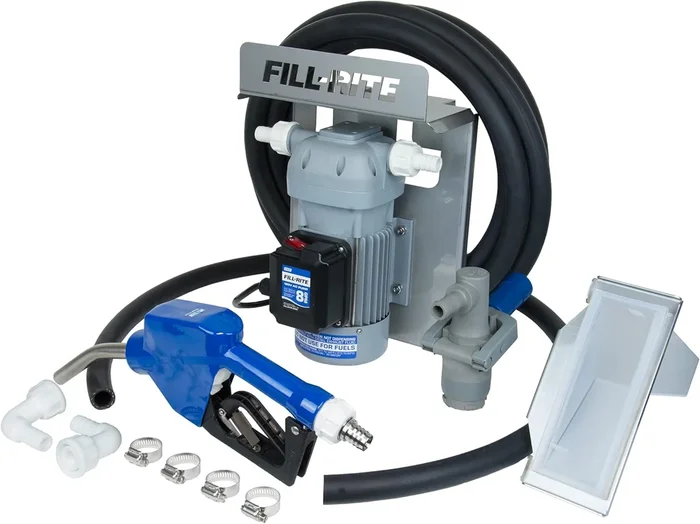Fill-Rite DF012CAN520 12V DC DEF Transfer Pump, IBC Tote Bracket with Nozzle