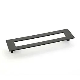 Finestrino 7-9/16″ (192mm) Center to Center, 8-1/2″ (216mm) Length, Flared Rectangle, Matte Black Cabinet Pull/ Handle