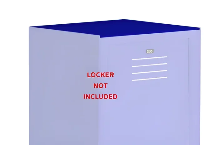 Flat Top Plastic Locker – 18Dx15L – Deep Blue by Bradley