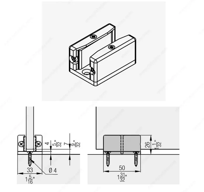 Floor Guide for HAWA GP GWF Series – Richelieu Cabinet Hardware