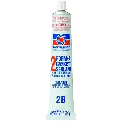 Form-A-Gasket Sealant, No 2 Slow-Drying/Non-Hardening, 3 oz, Tube, Black