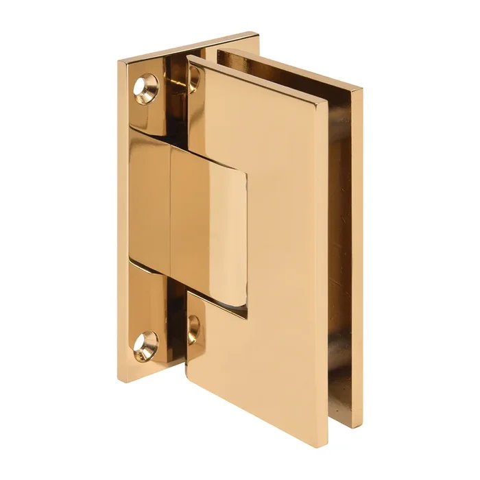 French Gold Vienna 337 Series Adjustable Wall Mount Full Back Plate Hinge