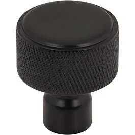 Garrison 1-1/8″ (29mm) Overall Length Cabinet Knob in Flat Black