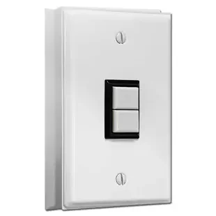 GE Low Voltage 1 Switch Surface Mount Wall Plate Unit – White