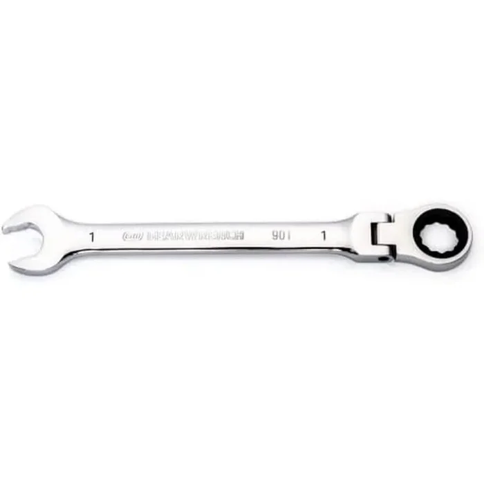 GearWrench 86753 1″ 90-Tooth 12-Point Flex Head Ratcheting Combination Wrench