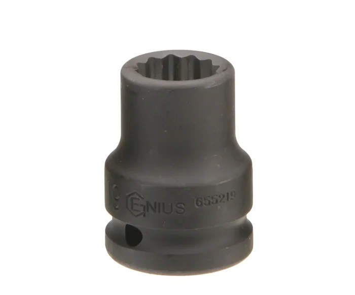 Genius Tools 1/2″ Dr. 10mm Thin Wall Impact Socket (12-Point) (CR-Mo) – 453810