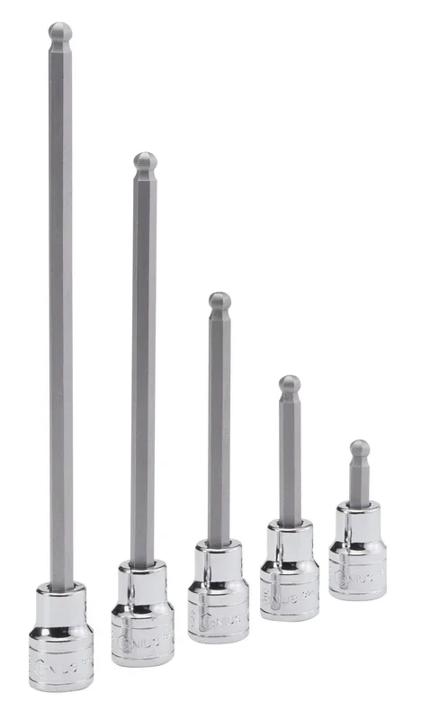 Genius Tools 1/2″ Dr. 10mm Wobble Hex Bit Socket, 110mmL – 440+4550