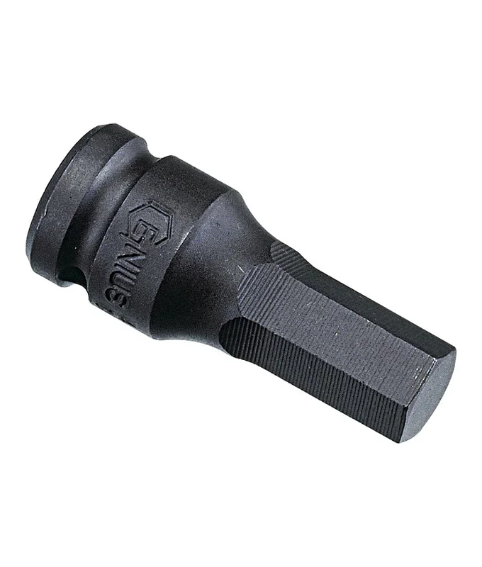 Genius Tools 1/2″ Dr. 17mm Hex Impact Bit Socket, 76mmL (CR-Mo) – 447617