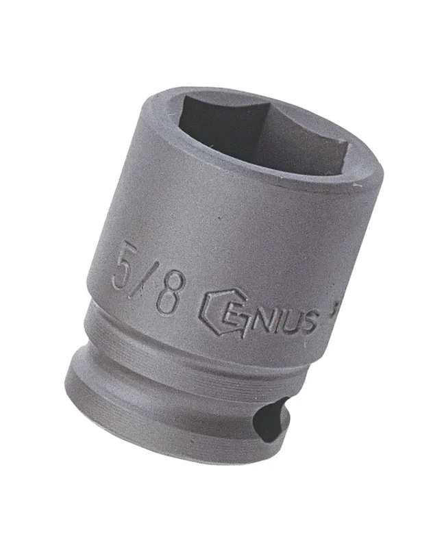 Genius Tools 1/2″ Dr. 5/16″ Impact Socket (CR-Mo) – 464010