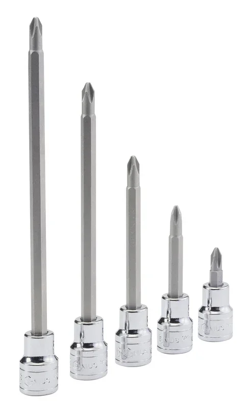 Genius Tools 1/2″ Dr. PH.3 Phillips Bit Socket, 230mmL – 408+1803
