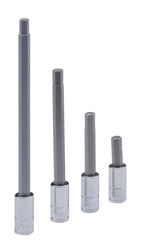 Genius Tools 1/4″ Dr. 1/16″ Hex Bit Socket, 100mmL – 208+3504
