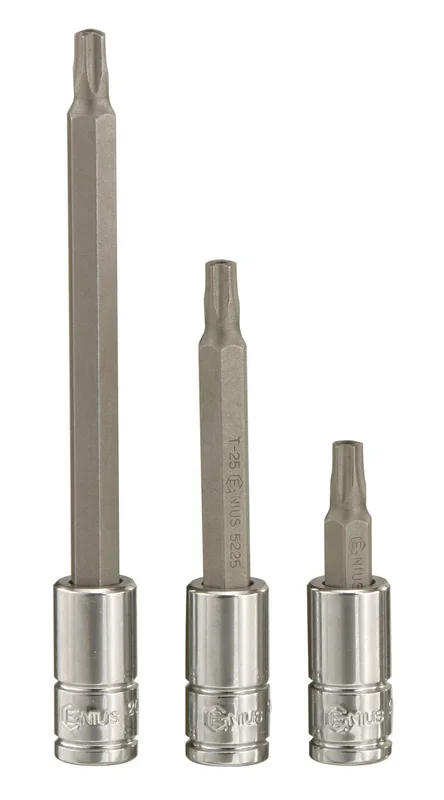 Genius Tools 1/4″ Dr. T-8 Pentacle Bit Socket, 100mmL – 208+5408