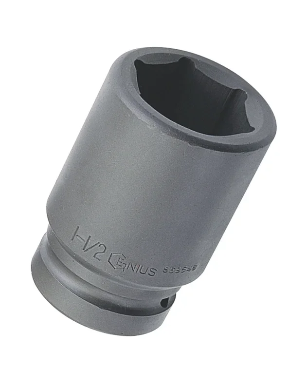 Genius Tools 1″ Dr. 3-1/16″ Deep Impact Socket (CR-Mo) – 869598