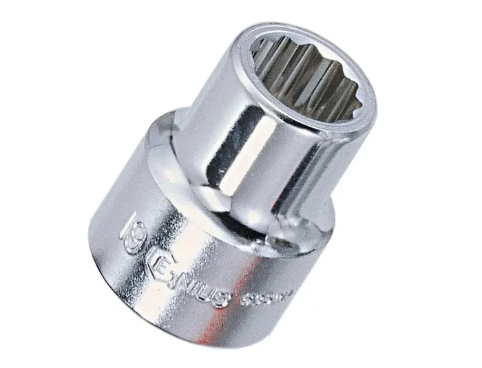 Genius Tools 1″ Dr. 71mm Hand Socket (12-Point) (CR-Mo) – 837071