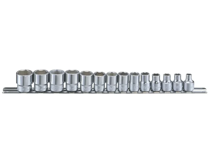 Genius Tools 14 Piece 3/8″ Dr. SAE Hand Socket Set – GS-314S