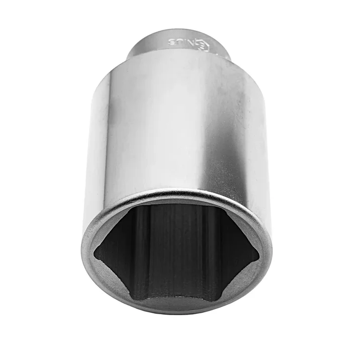 Genius Tools 3/4″ Dr. 1-11/16″ Deep Hand Socket (CR-Mo) – 689554