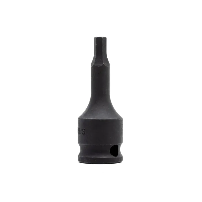 Genius Tools 3/8″ Dr. 3/16″ Hex Impact Bit Socket, 52mmL (CR-Mo) – 365206
