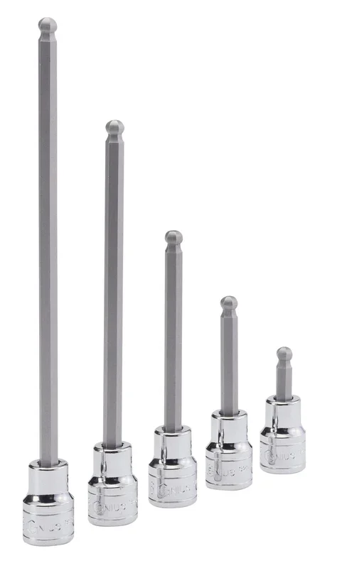 Genius Tools 3/8″ Dr. 7/32″ Wobble Hex Bit Socket, 50mmL – 308+5114