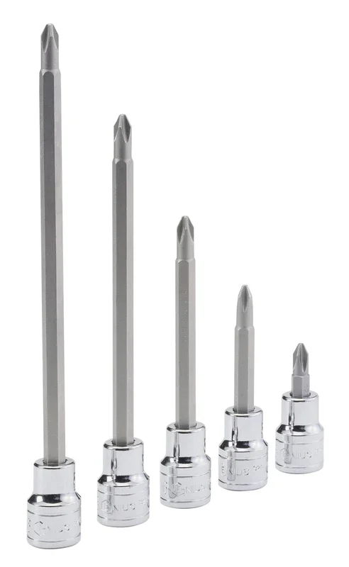Genius Tools 3/8″ Dr. PH.2 Phillips Bit Socket, 140mmL – 308+1602
