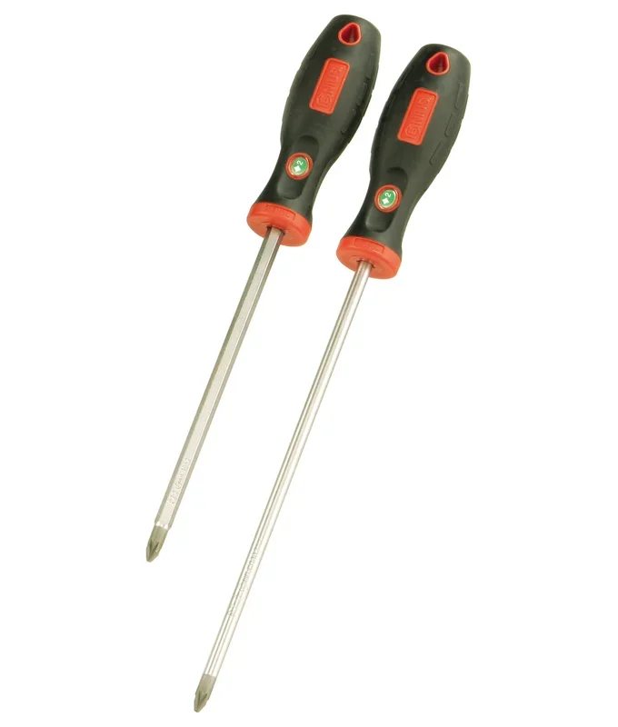 Genius Tools PZ.2 Posidriv Screwdriver w/Soft Handle, 300mmL – 506+0662