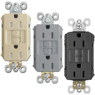 GFCI Outlet Plugs Tamper Resistant Self Test 15A P&S