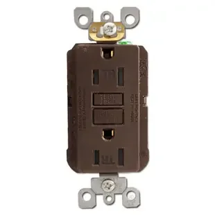GFI Decora Outlet 15A Tamper Resistant – Brown