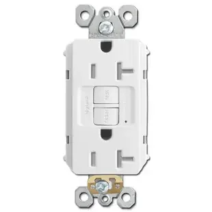 GFI Electrical Outlets Tamper Resistant ST 20A – White
