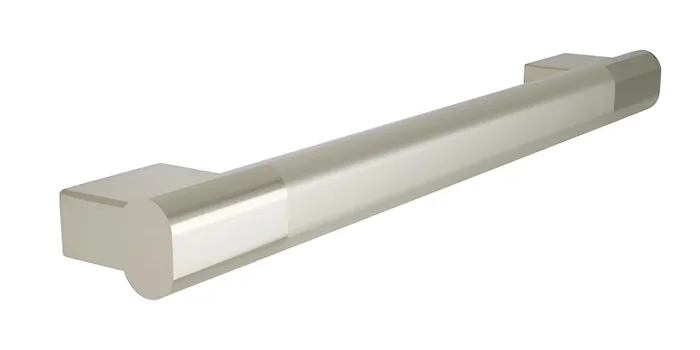 Grab Bar Oval, Peened Grip, 24″ – Brushed Nickel Electrocoat by Bradley