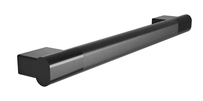 Grab Bar Oval, Peened Grip, 42″ – Brushed Black Electrocoat by Bradley