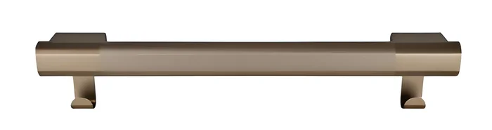 Grab Bar Oval, Peened Grip with Hooks, 36″ – Brushed Bronze Electrocoat by Bradley