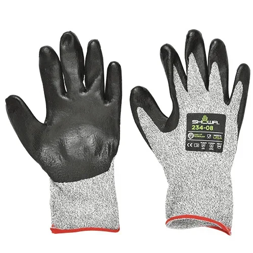 Gray/Black Level 4 Cut Resistant Gloves – Small Size Pair by C.R. Laurence