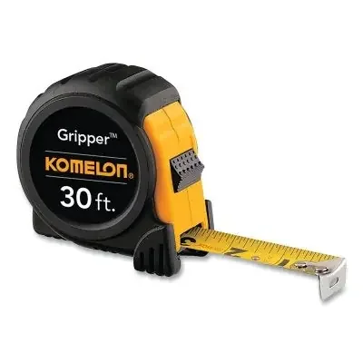 Gripper Series Power Tape, 1 in W x 30 ft L, SAE, Acrylic Coated Yellow Blade, Yellow/Black Case