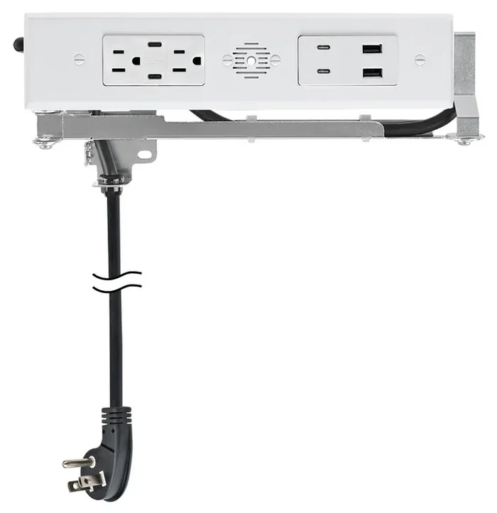 Hafele Blade Duo: 4 x USB-C, 2 x USB-A Ports, 2 x 15A AC Outlets