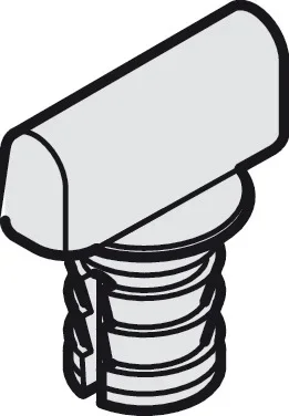 Hafele F-Line21 Lower Guide for Sliding and Folding Walls
