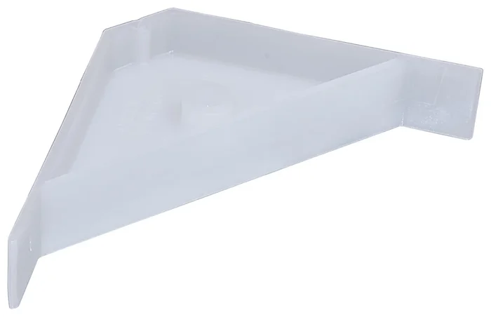 Hafele Plastic Corner Bracket – 67 x 18 mm for Shelf Supports
