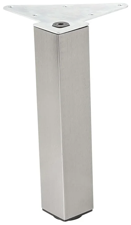 Hafele Square Steel Furniture Foot – Adjustable Table Leg