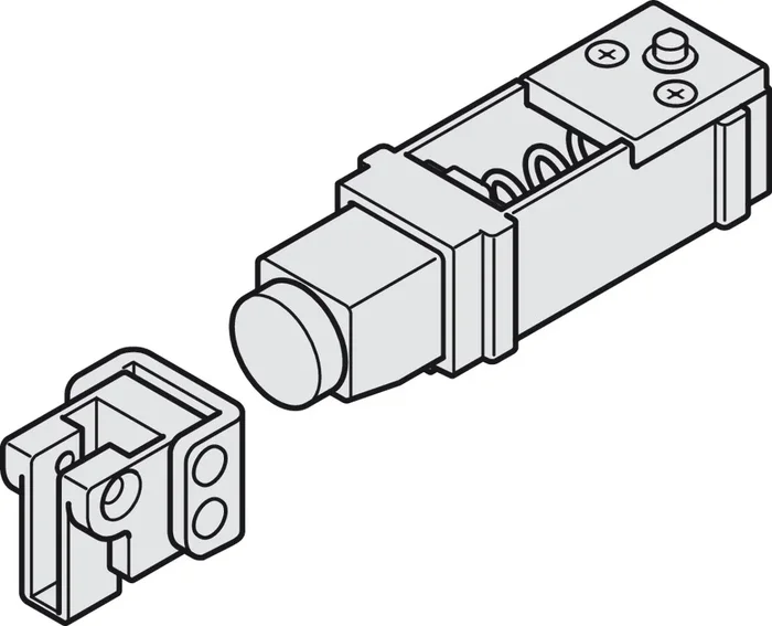 Hafele Track Stopper for Slido D-Line11 – Additional Set for Moveable Walls