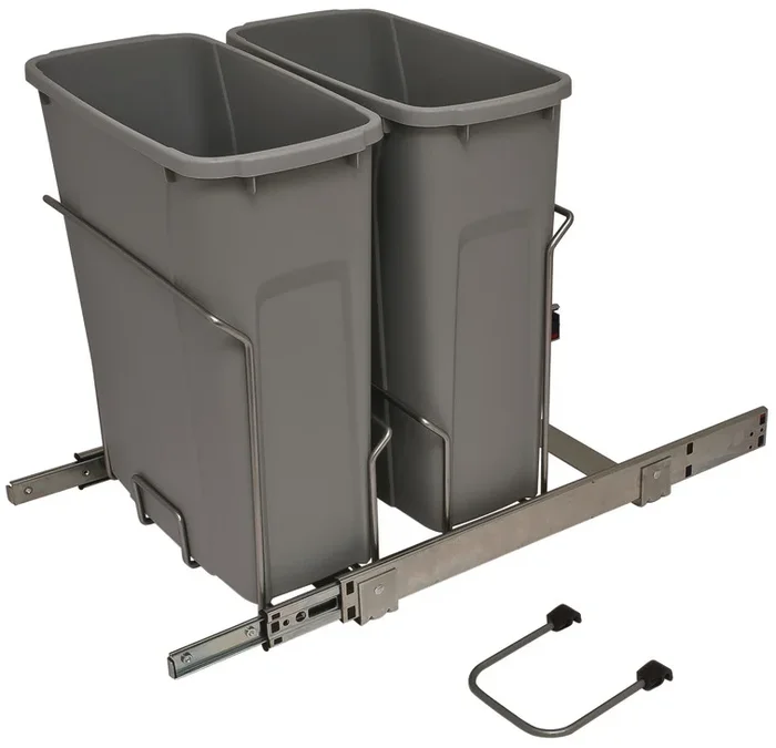 Hafele Waste Bin Pull-Out – KV Bottom Mount Double with Soft-Close