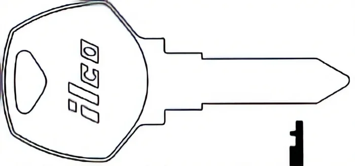Harley Davidson Motorcycle Key Blank by Ilco Unican Corporation