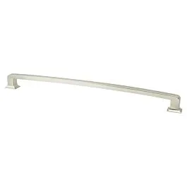 Hearthstone 18″ (457mm) Center to Center, 19-1/4″ (488.5mm) Overall Length Brushed Nickel Appliance Pull