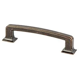 Hearthstone 5-1/16″ (128mm) Center to Center, 6-1/16″ (154mm) Overall Length Weathered Verona Bronze Pull