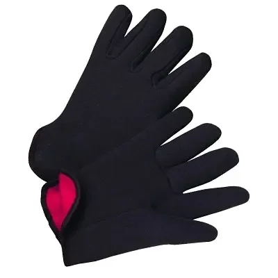 Heavy Weight Cottton Jersey Gloves with Red Jersey Liner, Large, Brown