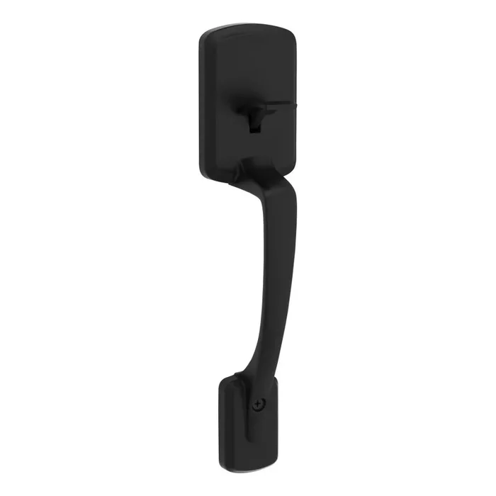 Henley Handle Only No Deadbolt – Kwikset Matte Black Finish