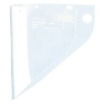 High Performance Faceshield Window, Clear, Extended View, 19-3/4 in x 9 in