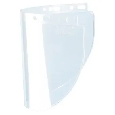 High Performance Faceshield Window, Clear, Wide View, 16-1/2 in W x 8 in L