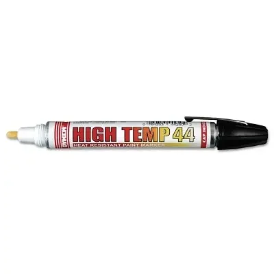 High Temp Marker, Black, Medium, Threaded Cap