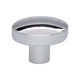 Hillmont Contemporary, Modern Style Polished Chrome Knob, 1-3/8 Inch Diameter, Top Knobs