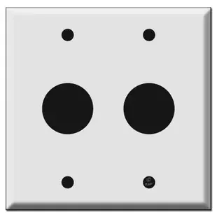 Honeywell Tap-lite 1-3/16″ Double Round Push Switch Wall Plate